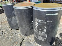 3-- 50 Gallon Cardboard Drums w/ Lids