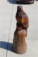 4' Tall Carved Eagle