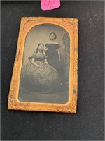 Pair of Ladies Antique daguerreotype