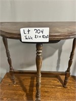 Used 1/2 Moon Table, 21" x 12"