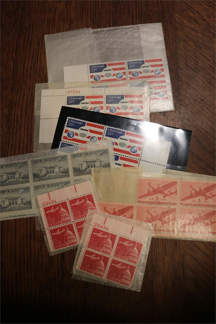 Mint Airmail Block Lot