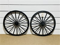 (2) Amish Buggy Wheels