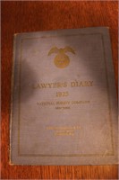 Lawyer's Diary Turned Stamp Book w/ Asst Stamps