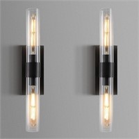 YUEXPAND Black Wall Sconces Set of Two