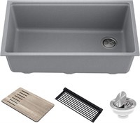 KRAUS Bellucci 32-inch Sink  Metallic Grey