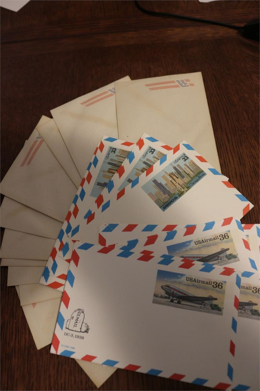 Air Mail, Envelopes & Postcards