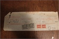 Scholle Brothers Stock Receipt w/ Stock Stamps