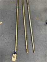 3 pcs-Hammer Blow Snoco Metal Tapered Poles