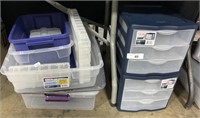 Varying Size Plastic Storage Containers & Totes.