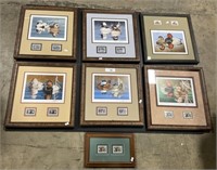 6 Duck Stamp Prints, Framed Duck Prints.
