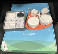 2 SkylightTouch Screen Frames, Amazon Echo Dot.