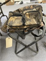 Camo Foldable Camping Seat & Belt Pack
