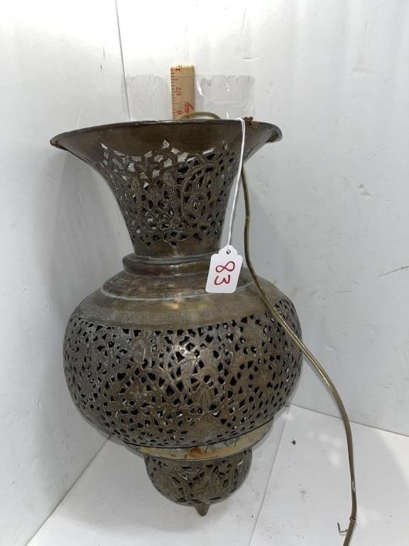 Middle East Brass Hanging Lamp