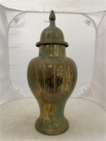 Brass Urn w/Lid 18"