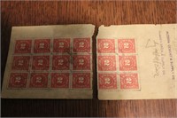 Hudson Cement & Supply Co. Promis To Pay w/ Stamps