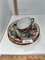 Asian Tea cups and saucers