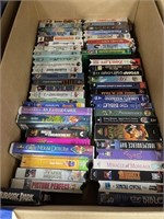 Box VHS Tapes approx 50 Kids Western Movies
