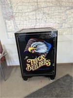 Large custom painted safe  -Truck Builders