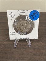 1962-D Silver Franklin Half Dollar 90% Silver