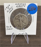 1920-S 90% Silver Walking Liberty Half Dollar