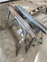 Steel saw horse's