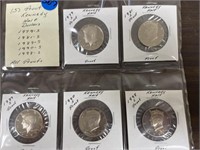 (5) Proof Kennedy Half Dollars All Proofs