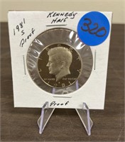 1981-S Proof Kennedy Half Dollar