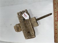 Dogon wood door lock with key