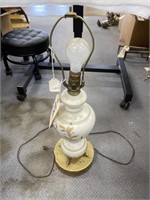 Glass Elec Table Lamp-no shade 24"H