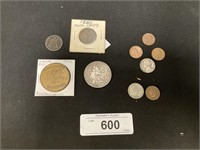 1800s Coins, 76 Liberty Bell, 1900s Cents.