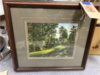 Framed/Matted Golf Picture 15" x 17"