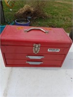 Stack On Metal Tool Box With Contents