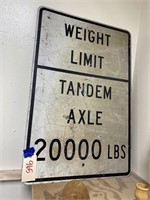 Single Sided Metal Highway Sign 24" x 36"