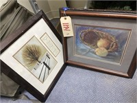 2-Framed/Matted Prints 16" x 16" & 16" x 17"