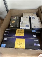 74-LED Lights Assorted Sizes-some used