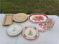 Christmas and Thanksgiving Dishes Turkey Tray