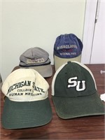 Football  Michigan state SU  baseball hats