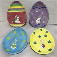 4 Florida Marketplace Easter egg shaped plates