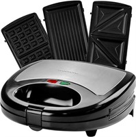 OVENTE 3 in 1 Electric Sandwich Maker, Panini Pres