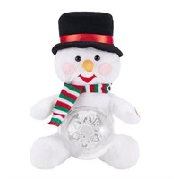 NEW Xmas Snowman w/LED Lights Plush Toy