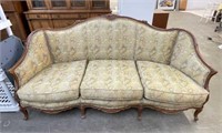 Vintage Sofa with Carved Wood