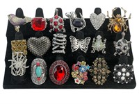 Collection of Lady's Costume Jewelry Rings