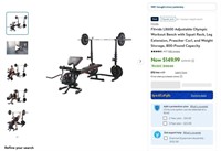 B9967  Fitvids LX600 Adjustable Workout Bench