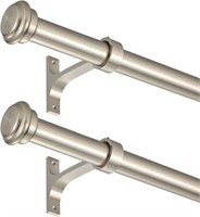 B9728 Pack Curtain Rods 1 Inch Curtain rods