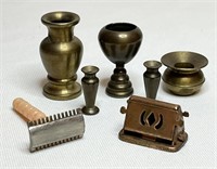 Miniatures Collection Razor, Toaster, Vases,