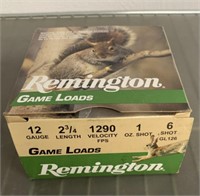 12 gauge 6 shot Remington Full box