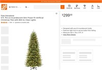 W7201  Slim Fraser Fir Christmas Tree