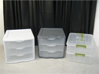 3 count clear storage Organizers