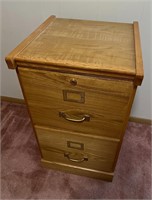 Wood 2-drawer File Cabinet