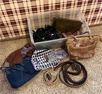 Belts & Handbags - Qty 12